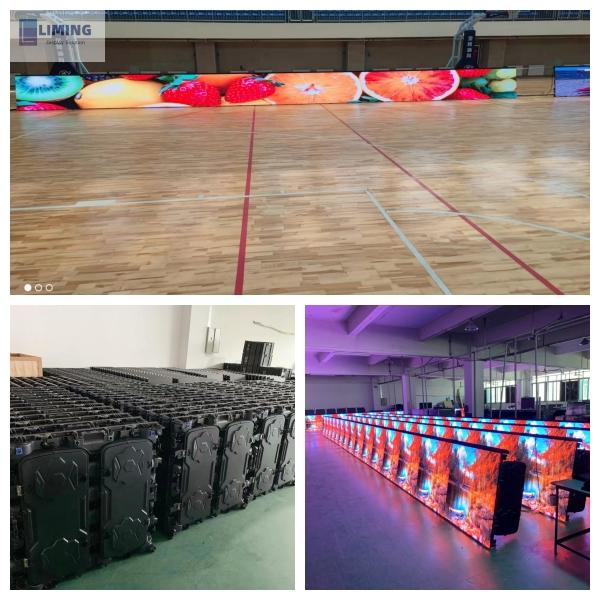 Basketball Gym LED Floor Stand Screen